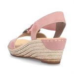Pink wedge heel sandal 624H6-31
