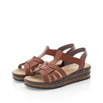 Sandale plateforme Brune 62918-22