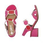 Red high heel sandal 64691-31