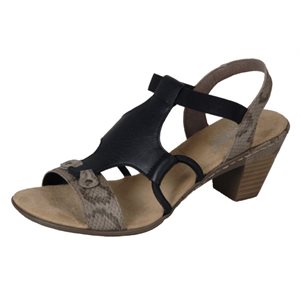 Black Heel Sandal 67360-64 