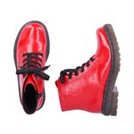 Red laced ankle boot 78240-33