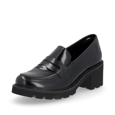 Black high heel loafer D0A00-01