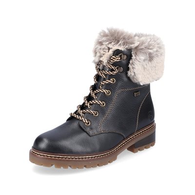 Botte doublée imperméable noire D0B74-01