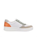 White / multi laced shoe D0J01-81