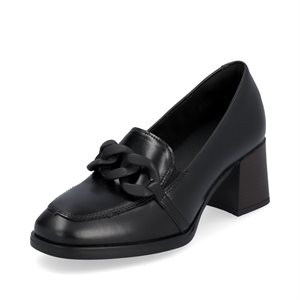 Black high heel loafer D0V00-01