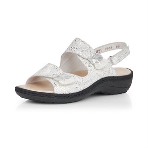 White / Silver Sandal D7638-90