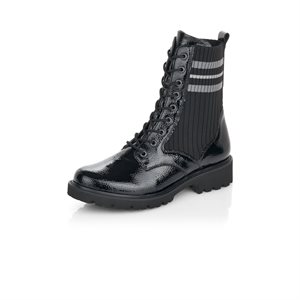 Black / Grey laced Boot D8672-02