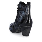 Blue laced high heel ankle boot D8797-14