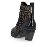 Grey laced high heel ankle boot D8797-90