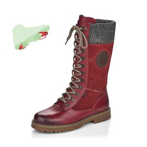 Red Waterproof Winter Boot D9375-35