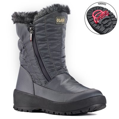 Grey boot with pivoting grip Monica