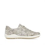 Beige / metallic laced shoe R1402-62