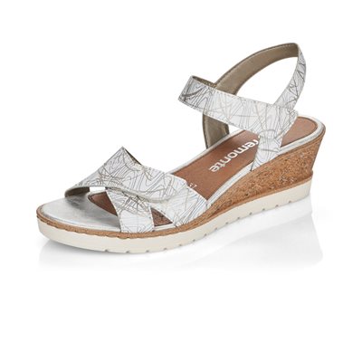White wedge heel sandal R6252-80