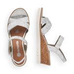 White wedge heel sandal R6252-80