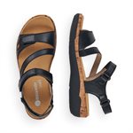 Black sandal R6850-01