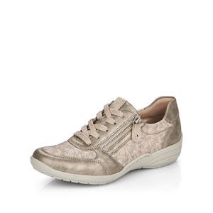 Beige laced shoe R7637-90