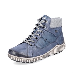 Blue lined waterproof ankle boot R8276-14