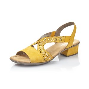 Yellow High Heel Sandal V6216-68