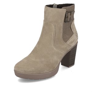 Beige high heel ankle boot Y2252-64