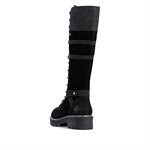 Black waterproof winter knee high boot Y8101-00