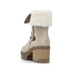 Grey waterproof high heel winter boot Y8582-60
