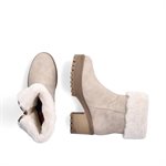 Grey waterproof high heel winter boot Y8582-60